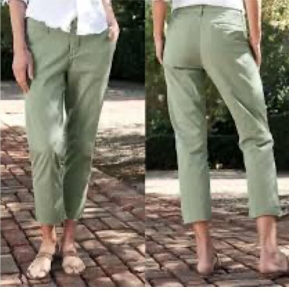 Frank & Eileen NWT  Wicklow Italian Performance Twill Chino Pants Army size 0 - Picture 1 of 10